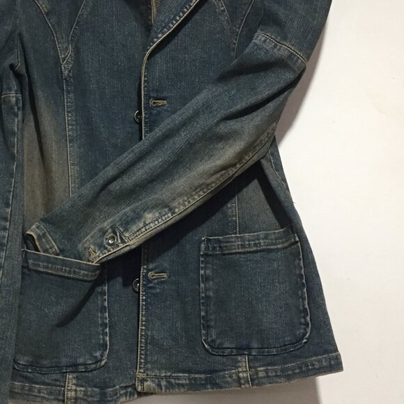 VINTAGE DKNY JEANS SLIM FIT JACKETS SIZE M - Picture 6 of 12